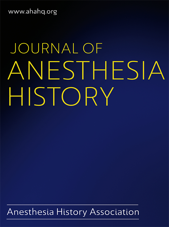 Go to journal home page - Journal of Anesthesia History